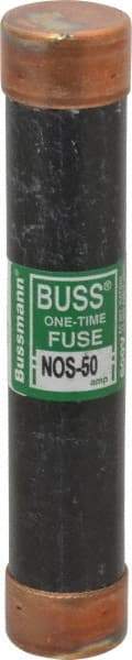 Cooper Bussmann - 600 VAC, 50 Amp, Fast-Acting General Purpose Fuse - Fuse Holder Mount, 5-1/2" OAL, 50 at AC/DC kA Rating, 1-1/16" Diam - Exact Tool & Supply