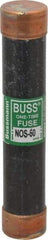 Cooper Bussmann - 600 VAC, 50 Amp, Fast-Acting General Purpose Fuse - Fuse Holder Mount, 5-1/2" OAL, 50 at AC/DC kA Rating, 1-1/16" Diam - Exact Tool & Supply