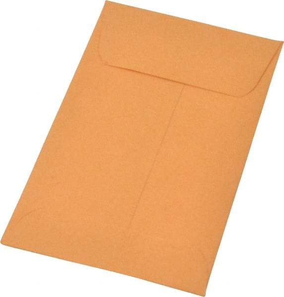 Quality Park - 4-1/4" Long x 2-1/2" Wide Gummed Flap Kraft Coin Envelope - 20 Lb Paper Weight - Exact Tool & Supply