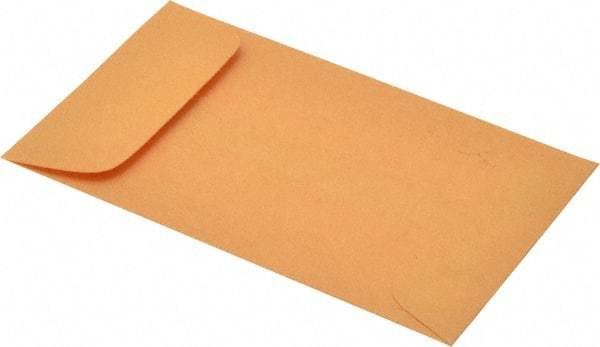 Quality Park - 4-1/4" Long x 2-1/2" Wide Gummed Flap Kraft Coin Envelope - 28 Lb Paper Weight - Exact Tool & Supply