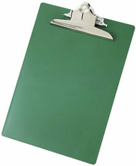 Saunders - 13 Inch Long x 9 Inch Wide x 1-3/4 Inch High, Clip Board - Green - Exact Tool & Supply