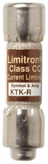 Cooper Bussmann - 600 VAC, 0.1 Amp, Fast-Acting General Purpose Fuse - Fuse Holder Mount, 1-1/2" OAL, 200 at AC (RMS) kA Rating, 13/32" Diam - Exact Tool & Supply