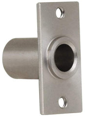 Gibraltar - 5/16" Pin Diam, #6-32 Mounting Hole, Rectangle Flange, Stainless Steel Quick Release Pin Receptacle - 1" Between Mount Hole Center, 0.783" Depth, 15/32" Diam, Grade 303 - Exact Tool & Supply