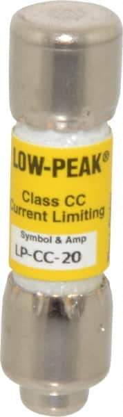 Cooper Bussmann - 300 VDC, 600 VAC, 20 Amp, Time Delay General Purpose Fuse - Fuse Holder Mount, 1-1/2" OAL, 20 at DC, 200 at AC (RMS) kA Rating, 13/32" Diam - Exact Tool & Supply