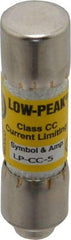 Cooper Bussmann - 150 VDC, 600 VAC, 5 Amp, Time Delay General Purpose Fuse - Fuse Holder Mount, 1-1/2" OAL, 20 at DC, 200 at AC (RMS) kA Rating, 13/32" Diam - Exact Tool & Supply