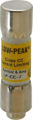 Cooper Bussmann - 150 VDC, 600 VAC, 7 Amp, Time Delay General Purpose Fuse - Fuse Holder Mount, 1-1/2" OAL, 20 at DC, 200 at AC (RMS) kA Rating, 13/32" Diam - Exact Tool & Supply