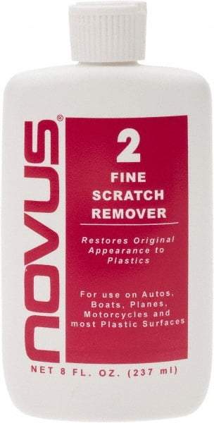 Novus - 8 Ounce Bottle Scratch Remover for Plastic - Fine Scratch Remover - Exact Tool & Supply