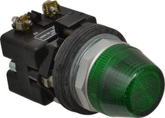 Eaton Cutler-Hammer - 30-1/2mm Mount Hole, Pushbutton Switch - Illuminated - Exact Tool & Supply