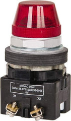 Eaton Cutler-Hammer - 30-1/2mm Mount Hole, Pushbutton Switch - Illuminated - Exact Tool & Supply