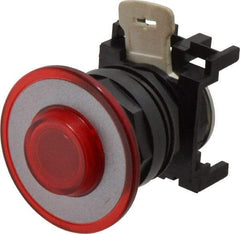 Eaton Cutler-Hammer - Pushbutton Switch Operator - Red, Round Button, Illuminated - Exact Tool & Supply