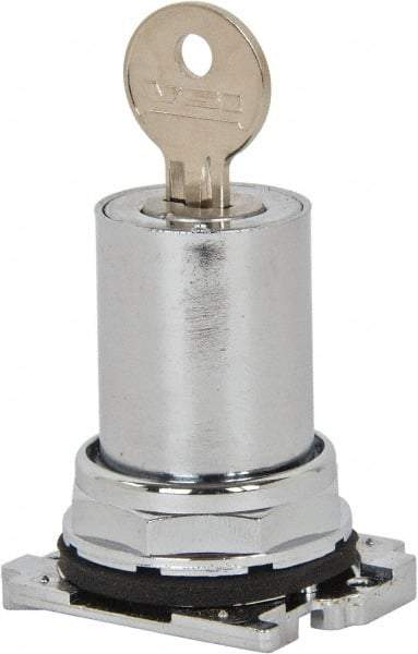 Eaton Cutler-Hammer - Pushbutton Switch Key - Chrome, Round Button, Nonilluminated - Exact Tool & Supply