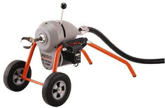 Ridgid - Electric Battery Drain Cleaning Machine - For 3" to 8" Pipe, 200' Cable, 710 Max RPM - Exact Tool & Supply