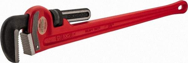 Ridgid - 36" Cast Iron & Steel Straight Pipe Wrench - 5" Pipe Capacity - Exact Tool & Supply