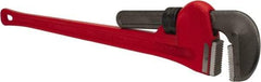 Ridgid - 60" Cast Iron Straight Pipe Wrench - 8" Pipe Capacity - Exact Tool & Supply
