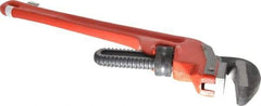 Ridgid - 18" Steel End Pipe Wrench - 2-1/2" Pipe Capacity - Exact Tool & Supply