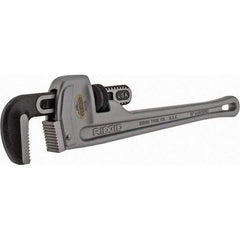 Ridgid - 18" Aluminum Straight Pipe Wrench - 2-1/2" Pipe Capacity - Exact Tool & Supply