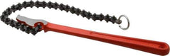 Ridgid - 2" Max Pipe Capacity, 15-3/4" Long, Chain Wrench - 4" Actual OD, 12" Handle Length - Exact Tool & Supply