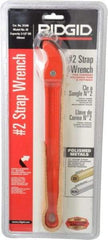 Ridgid - 2" Max Pipe Capacity, 17" Long, Strap Wrench - 3-1/2" Actual OD, 11-3/4" Handle Length - Exact Tool & Supply