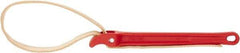 Ridgid - 2" Max Pipe Capacity, 30" Long, Strap Wrench - 5-1/2" Actual OD, 11-3/4" Handle Length - Exact Tool & Supply