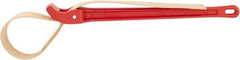 Ridgid - 5" Max Pipe Capacity, 29-1/2" Long, Strap Wrench - 7" Actual OD, 18" Handle Length - Exact Tool & Supply