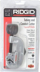 Ridgid - 3/16" to 1-1/8" Pipe Capacity, Screw Feed Tubing Cutter - Cuts Copper, Aluminum, Brass - Exact Tool & Supply