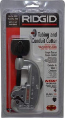 Ridgid - 3/16" to 1-1/8" Pipe Capacity, Tube Cutter - Cuts Copper, Aluminum, Brass - Exact Tool & Supply