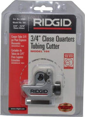 Ridgid - 3/16" to 15/16" Pipe Capacity, Mini Tube Cutter - Cuts Copper, Aluminum, Brass, Plastic - Exact Tool & Supply