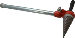 Ridgid - 1/4 to 2 Pipe Capacity, Spiral Pipe Reamer with Handle - Cuts Metallic Tubing - Exact Tool & Supply