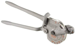 Ridgid - 7/8" Capacity, Geared Ratchet Lever-Type Tube Bender - 29-1/2" OAL, Works on 1/8" Wall Steel Tube, 3/32" Wall Stainless Steel Tube & Copper (K & L) - Exact Tool & Supply