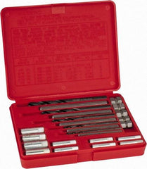 Ridgid - 20 Piece Screw Extractor & Drill Set - Plastic Set Box - Exact Tool & Supply