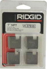 Ridgid - 1 - 11-1/2 NPT, Right Hand, Alloy Steel, Pipe Threader Die - Ridgid OO-R, 11-R, 12-R, O-R, 11-R Ratchet Threaders or 30A, 31A 3-Way Pipe Threaders Compatibility - Exact Tool & Supply