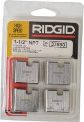 Ridgid - 1-1/2 - 11-1/2 NPT, Right Hand, High Speed Steel, Pipe Threader Die - Ridgid OO-R, 11-R, 12-R, O-R, 11-R Ratchet Threaders or 30A, 31A 3-Way Pipe Threaders Compatibility - Exact Tool & Supply