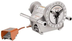 Ridgid - 1/8 to 2 Inch Pipe, 38 RPM Spindle Speed, 0.50 hp, Pipe Threading Machine - Heavy Duty Forward, Off, Reverse with Integral Foot Switch Motor Control, Model 341 Reamer, 115 Volts - Exact Tool & Supply