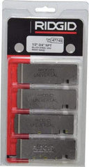 Ridgid - 1/2-14 - 3/4-14 NPT Thread, 12° Hook Angle, Right Hand, Alloy Steel Pipe Chaser - Ridgid 504A, 711, 713, 811A, 815A, 816, 817, 842 Compatibility - Exact Tool & Supply