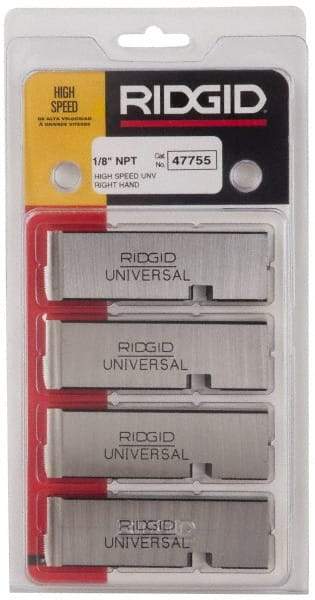Ridgid - 1/8-27 NPT Thread, 12° Hook Angle, Right Hand, High Speed Steel Pipe Chaser - Ridgid 504A, 711, 713, 811A, 815A, 816, 817, 842 Compatibility - Exact Tool & Supply