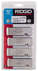 Ridgid - 1/2-14 - 3/4-14 NPT Thread, 12° Hook Angle, Right Hand, High Speed Steel Pipe Chaser - Ridgid 504A, 711, 713, 811A, 815A, 816, 817, 842 Compatibility - Exact Tool & Supply