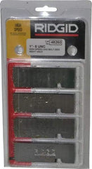 Ridgid - 1-8 UNC Thread, 0° Hook Angle, Right Hand High Speed Steel Chaser - Ridgid 504A, 711, 811A, 815A, 816, 817, 911 Compatibility - Exact Tool & Supply