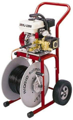 Ridgid - Gasoline Battery Drain Cleaning Machine - For 1-1/4" to 6" Pipe, 110' Cable - Exact Tool & Supply