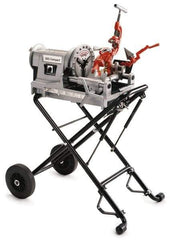 Ridgid - 1/8 to 2 Inch Pipe, 38 RPM Spindle Speed, 1/2 hp, Pipe Threading Machine - Heavy Duty Rotary Forward, Off, Reverse with Integral Foot Switch Motor Control, Model 344 Reamer, 115 Volts - Exact Tool & Supply