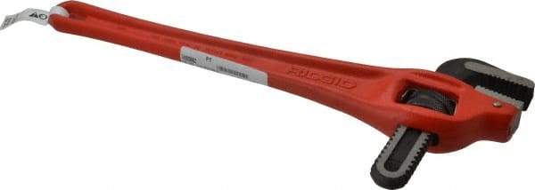 Ridgid - 18" Steel Offset Pipe Wrench - 2-1/2" Pipe Capacity - Exact Tool & Supply