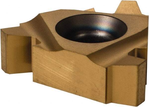 Seco - 27NR Internal Right Hand 4 Acme Laydown Threading Insert - Grade CP500, TiAlN/TiN Coated Carbide - Exact Tool & Supply