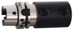Kennametal - HSK63A Taper, 1-1/2" Inside Hole Diam, 5-1/2" Projection, Straight Shank with Flat Adapter - Through Coolant - Exact Tool & Supply