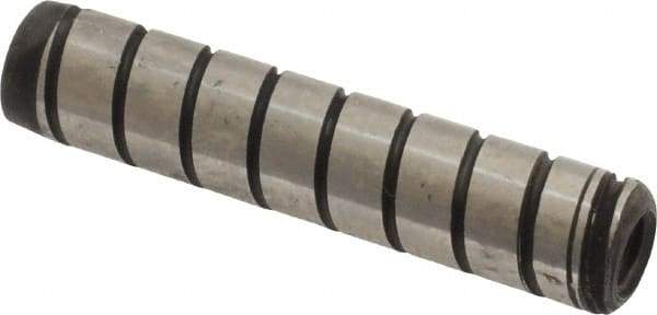 Holo-Krome - 5/16" Diam x 1-1/2" Pin Length 4000 Alloy Steel Pull Out Dowel Pin - Black Luster Finish, C 47-58 & C 60 (Surface) Hardness, 1 Beveled & 1 Threaded End - Exact Tool & Supply