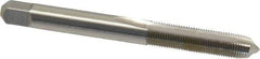 Made in USA - 1/4-40 UNS, 2 Flute, Bright Finish, High Speed Steel Spiral Point Tap - Plug Chamfer, Right Hand Thread, 2-1/2" OAL, 1" Thread Length, 0.255" Shank Diam - Exact Tool & Supply