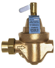 Conbraco - 1/2" Pipe, Solder x Solder End Connection, Bronze Pressure Regulating Valve - Nitrile Seal, 100 psi Inlet Pressure - Exact Tool & Supply