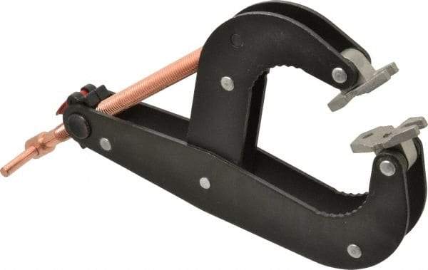 Gibraltar - 1,000 Lb, 6-1/2" Max Opening, 2-1/4" Open Throat Depth, 3-1/2" Closed Throat Depth, Cantilever Clamp - Steel Jaw, T-Handle, 11-1/2" OAL, 1-3/4" Max Width - Exact Tool & Supply