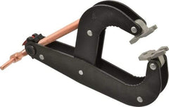 Gibraltar - 1,000 Lb, 6-1/2" Max Opening, 2-1/4" Open Throat Depth, 3-1/2" Closed Throat Depth, Cantilever Clamp - Steel Jaw, T-Handle, 11-1/2" OAL, 1-3/4" Max Width - Exact Tool & Supply