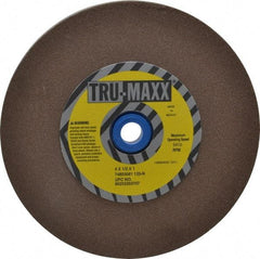 Tru-Maxx - 120 Grit Aluminum Oxide Bench & Pedestal Grinding Wheel - 6" Diam x 1" Hole x 1/2" Thick, 5410 Max RPM, O Hardness, Fine Grade , Vitrified Bond - Exact Tool & Supply