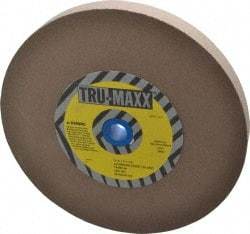 Tru-Maxx - 120 Grit Aluminum Oxide Bench & Pedestal Grinding Wheel - 10" Diam x 1-1/4" Hole x 1" Thick, 3250 Max RPM, P Hardness, Fine Grade , Vitrified Bond - Exact Tool & Supply