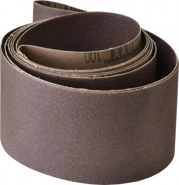 Tru-Maxx - 3" Wide x 90" OAL, 100 Grit, Aluminum Oxide Abrasive Belt - Aluminum Oxide, Fine, Coated, X Weighted Cloth Backing, Series VAC228 - Exact Tool & Supply